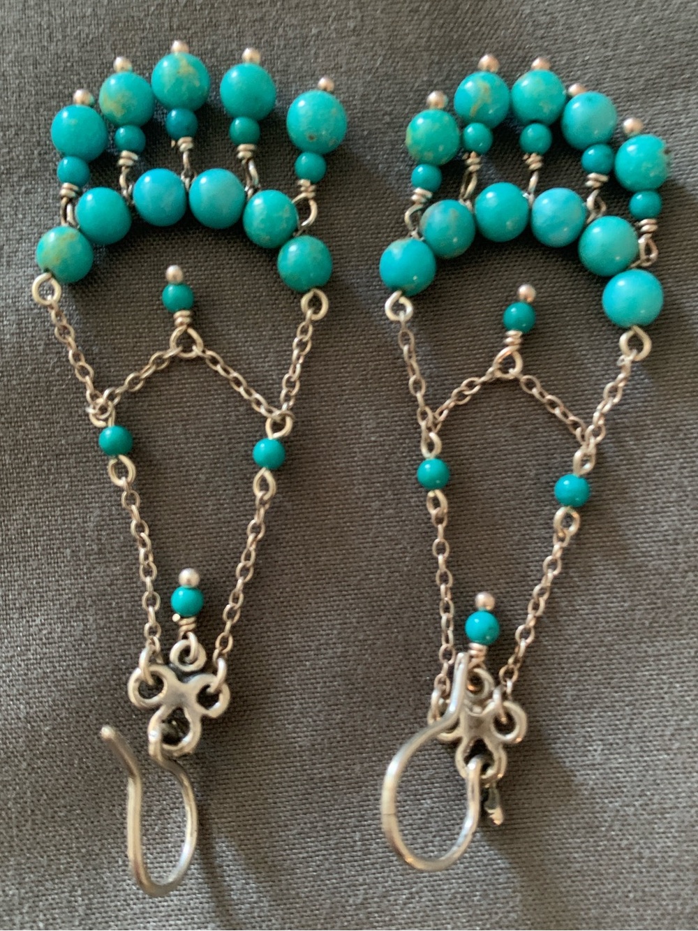 Chan Luu Turquoise Chandelier Earrings - Picture 3 of 7